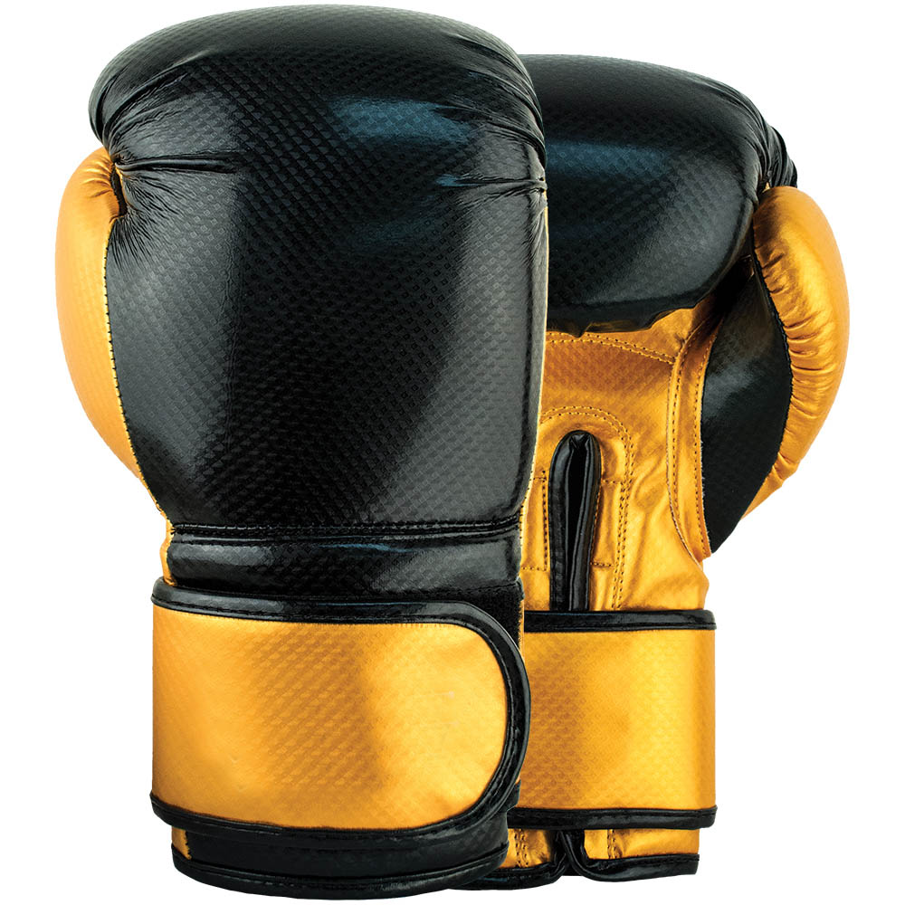 Boxing Gloves Black Golden