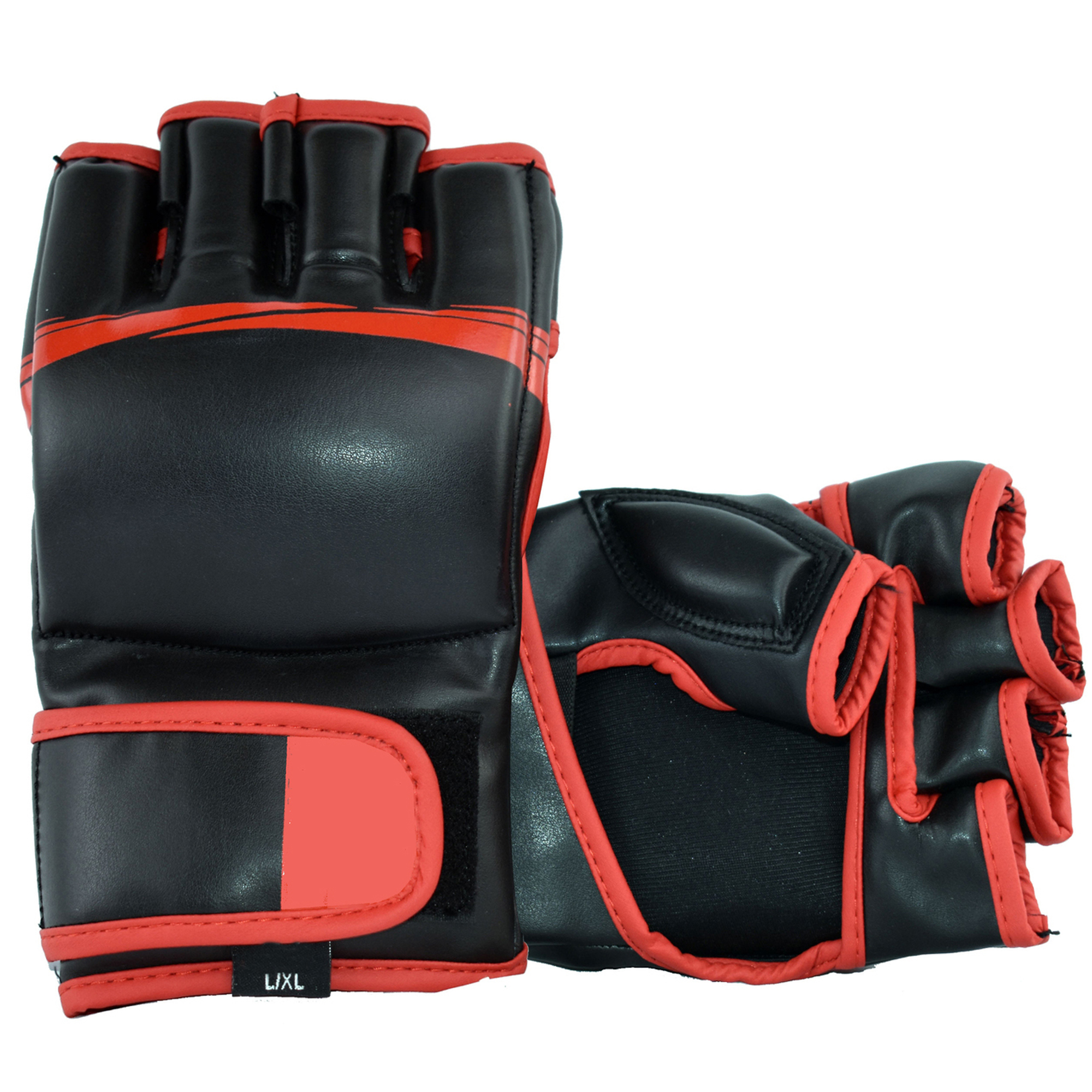 MMA Gloves Black Red