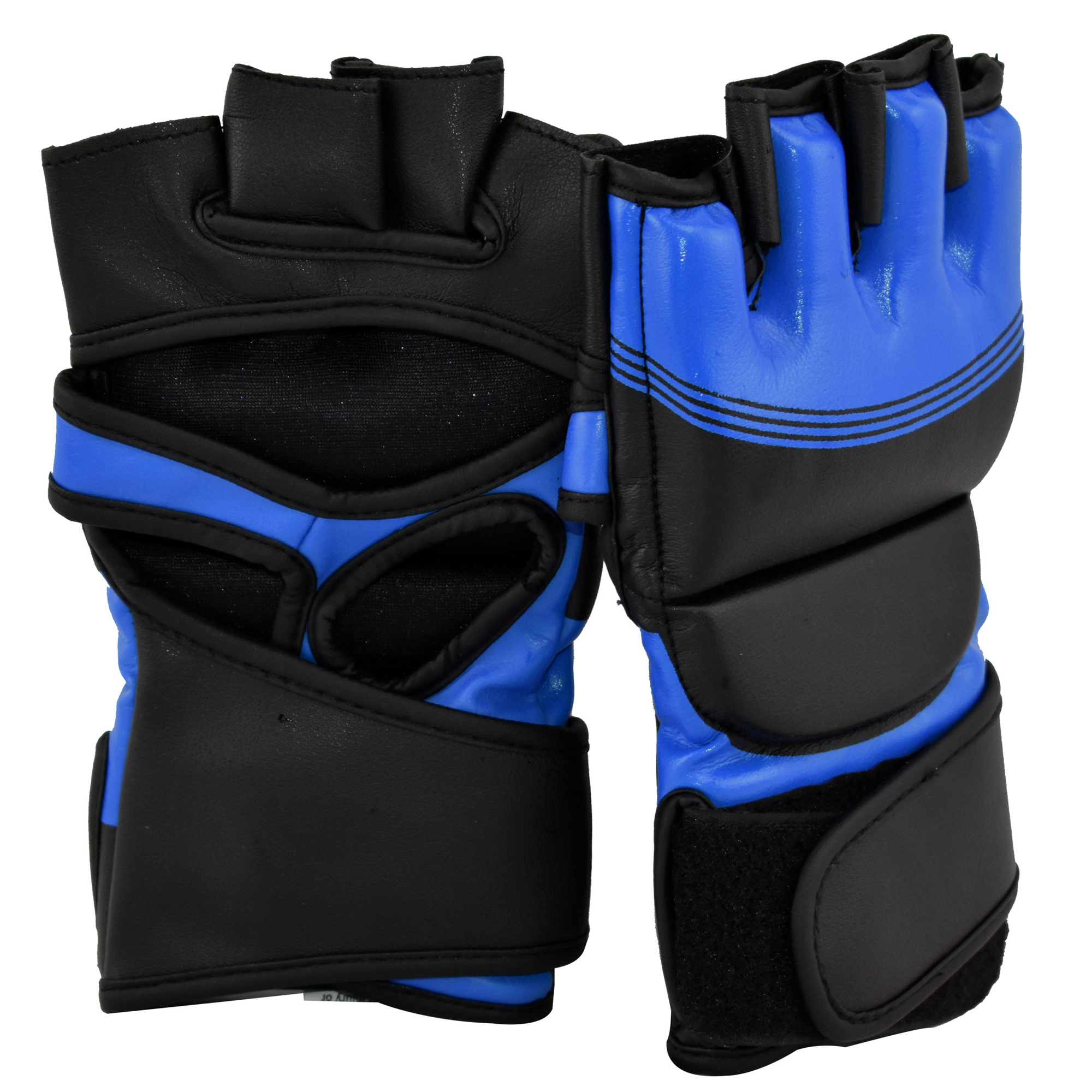 MMA Gloves Black Blue